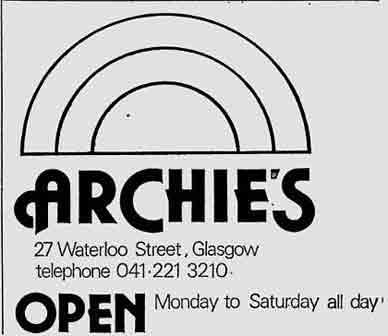 Archie's advert 1979